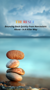 “Digital guide titled The Reset: Bouncing Back Quickly from Narcissistic Abuse — powerful healing ebook for survivors rebuilding identity and breaking trauma bonds.”